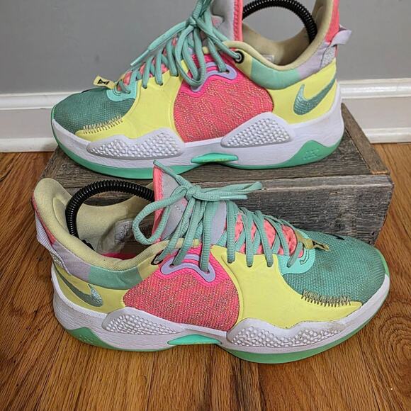 Nike PG 5 Play for the Future Pastel Basketball Shoes Men\'s Size 8